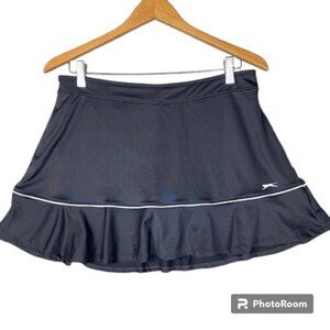 Slazenger golf skort M charcoal gray flouncy tennis prep activewear pickleball
